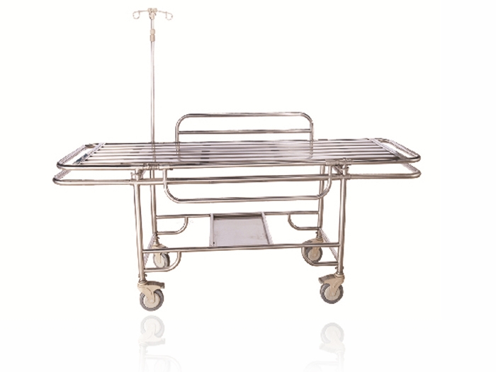 不锈钢四小轮担架车