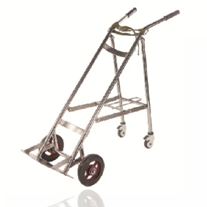不锈钢氧气瓶推车（可选钢质）
